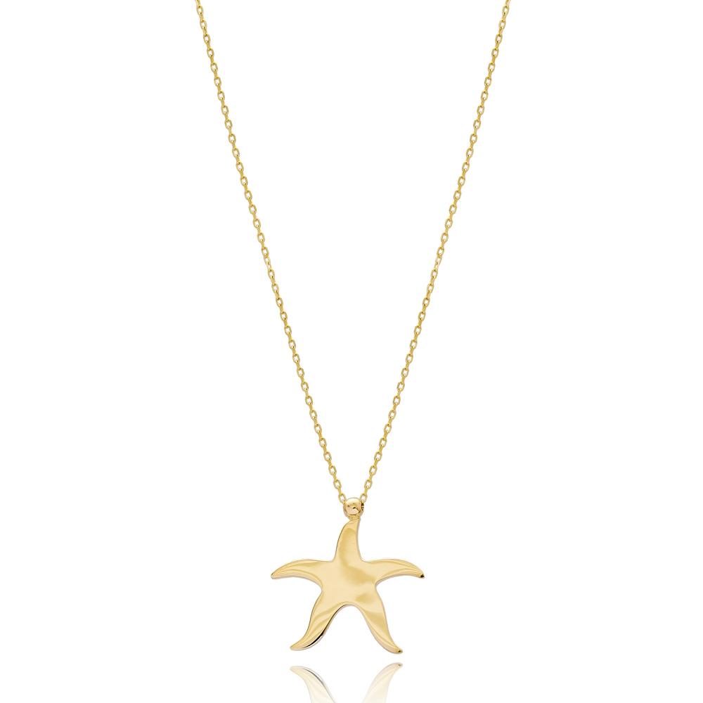 Starfish Fashion Design Wholesale 14k Gold Pendant