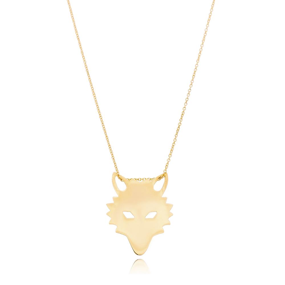 Fox Design Unique Turkish 14k Gold Wholesale Necklace