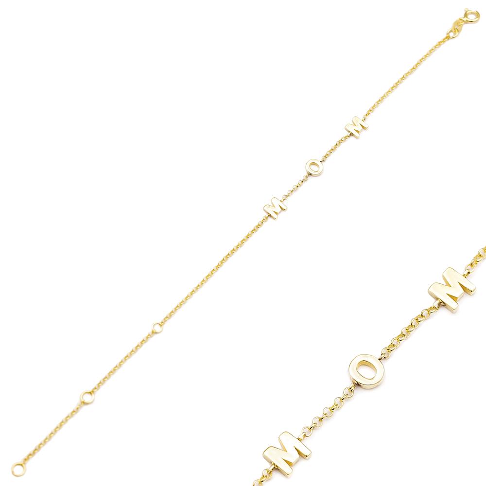 Dainty Design MOM Design Turkish Wholesale 14k Gold Bracelet