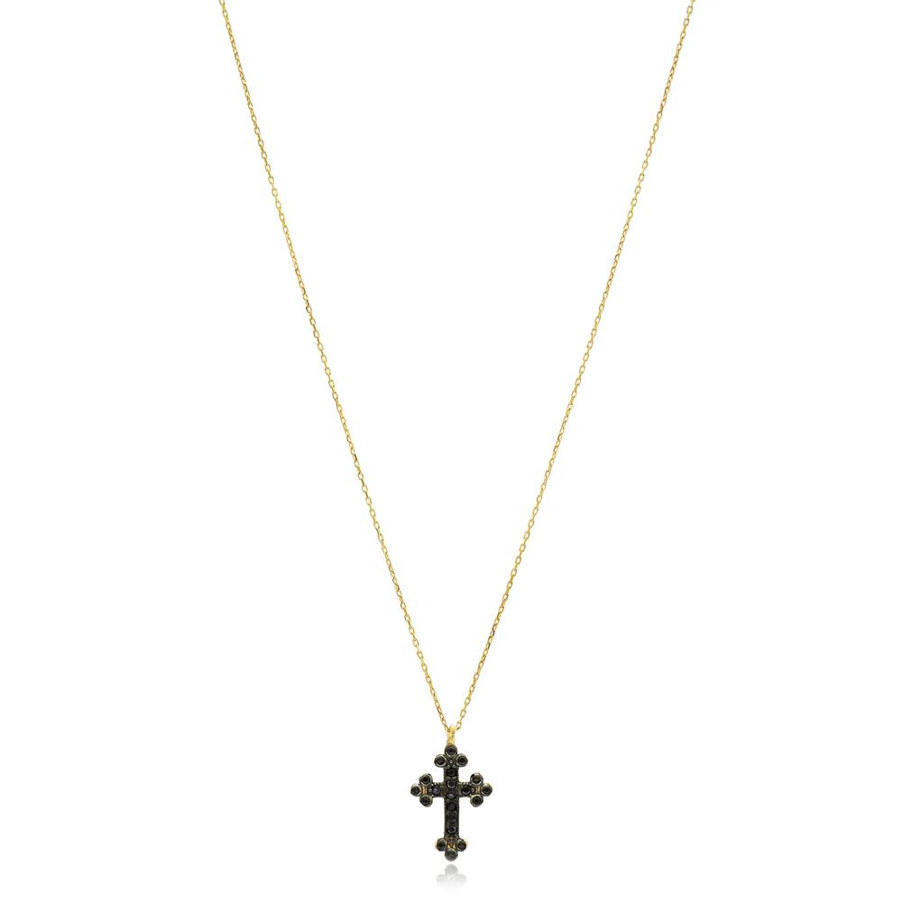 Cross Design Wholesale Turkish 14k Gold Pendant
