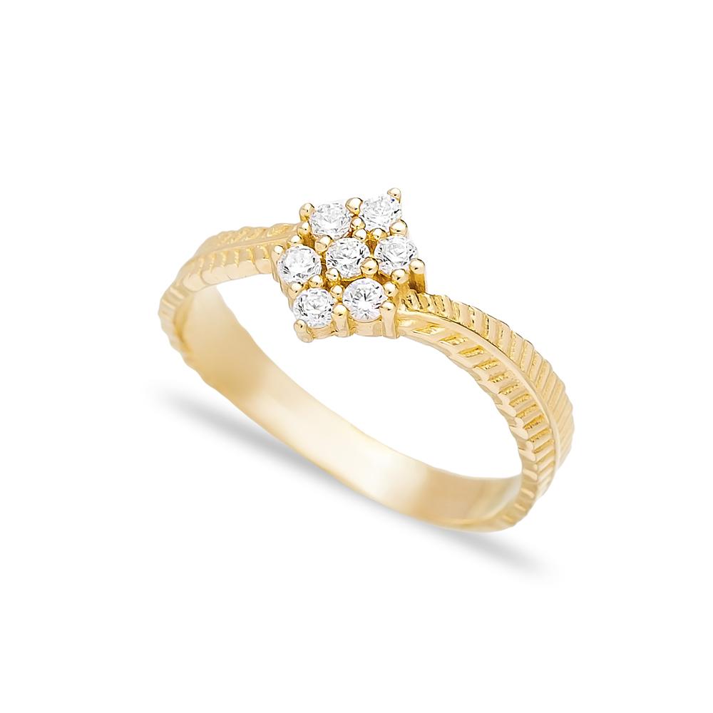 Elegant Design Wholesale Turkish 14K Gold Ring