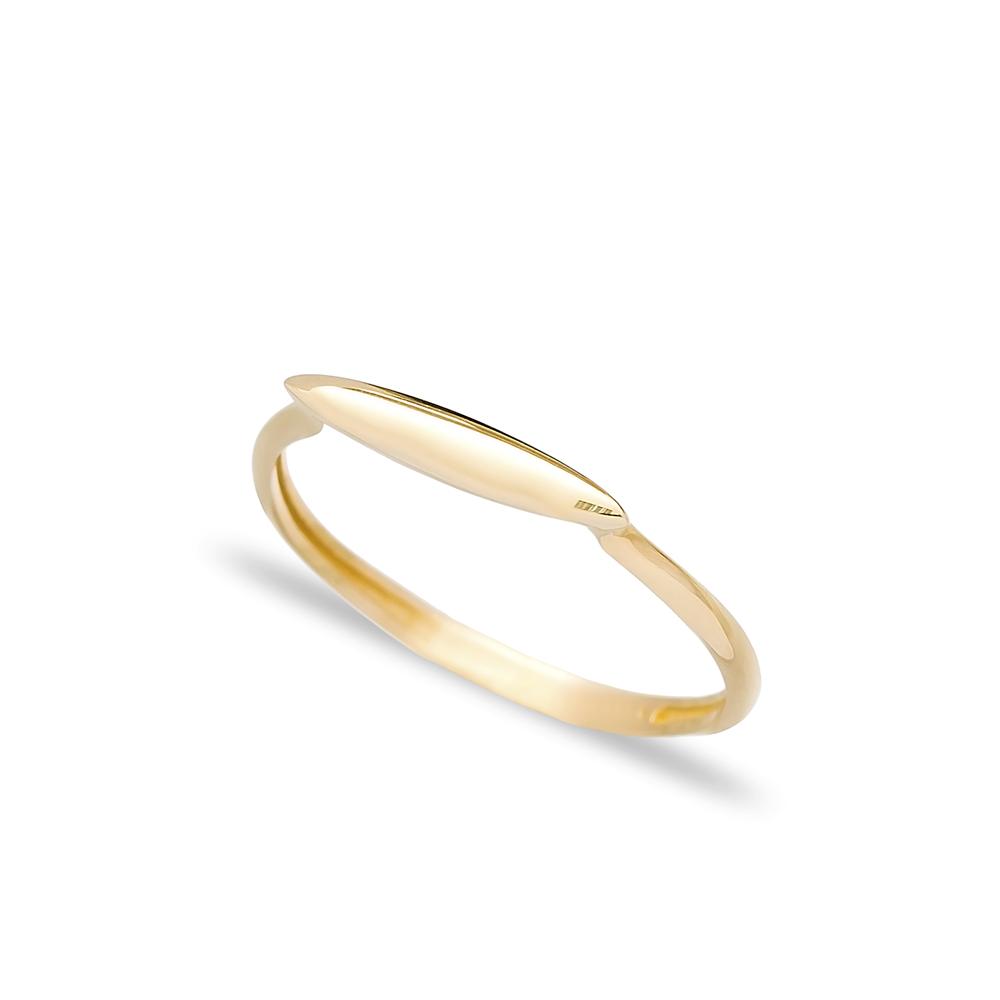 Smooth Minimalist design Wholesale Turkish 14K Gold Ring