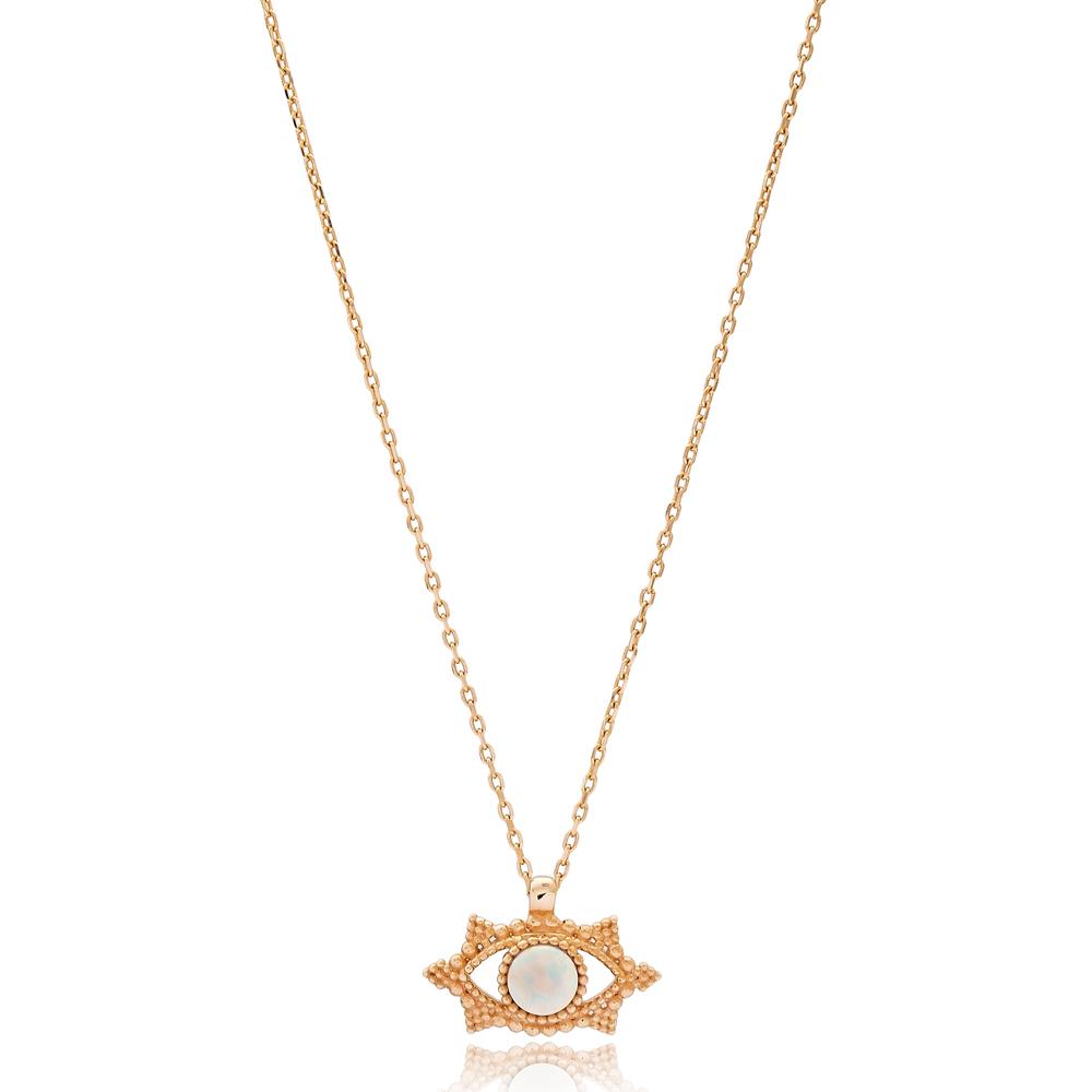 Evil Eye Turkish Wholesale 14k Gold Necklace