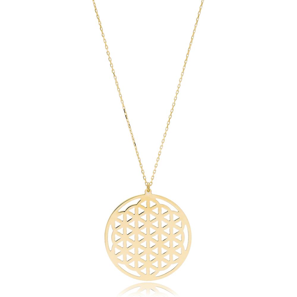 Smooth Design Wholesale Handmade 14k Gold Necklace