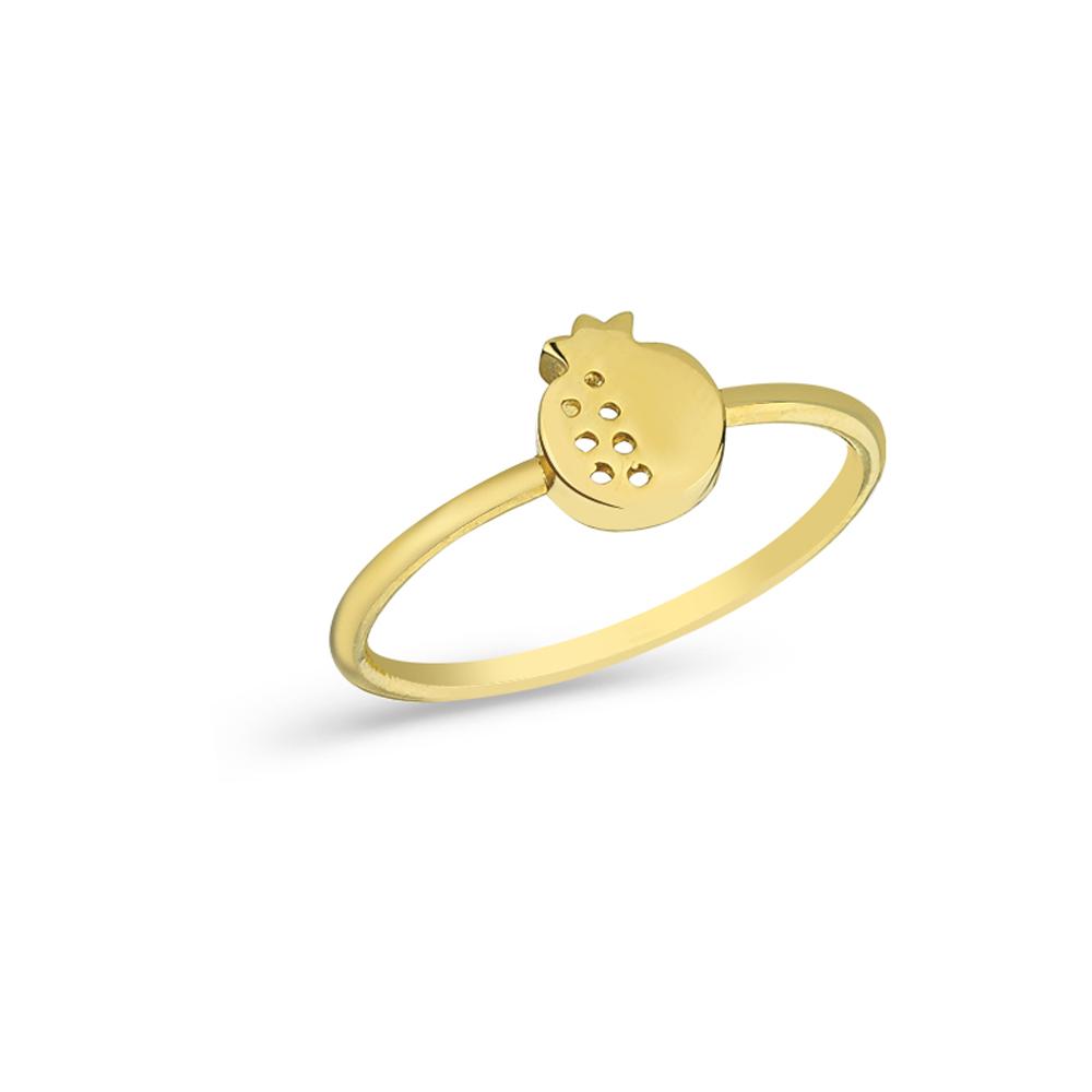 Elegant Fashionable Pomegranate Shape 14K Gold Ring