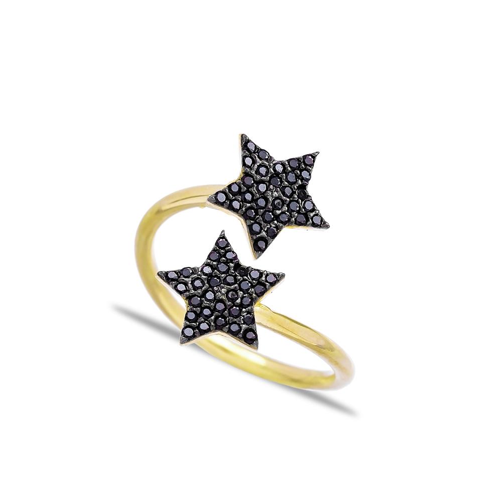 Double Side Star Wrap  Wholesale Turkish 14K  Gold Ring